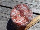 Vintage 1976 O.S.J.A.G. Glass Paperweight - Pink White Floral Design — photo 5