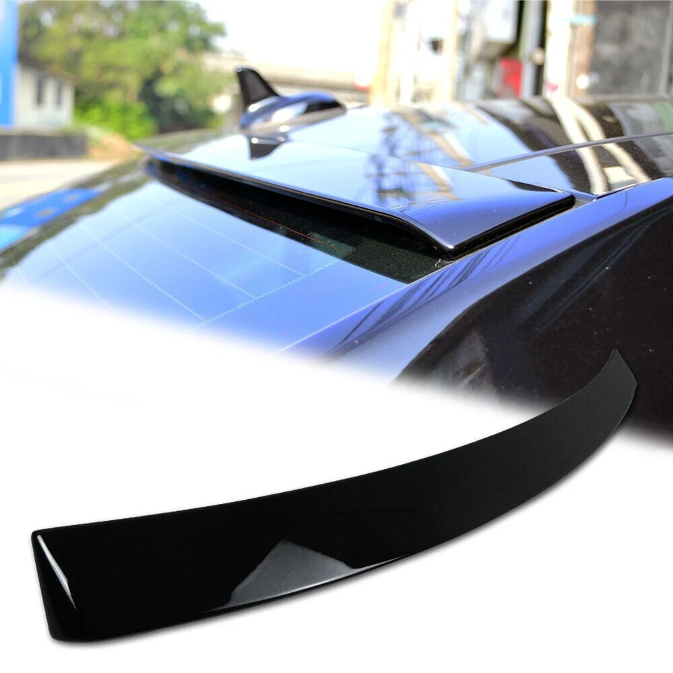 FOR 2010-2016 MERCEDES E CLASS W212 GLOSS BLACK REAR WINDOW ROOF SPOILER WING - Imagem 4 de 4