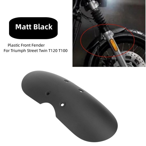 WINALL Guardabarros Delantero Corto Motocicleta Para Triumph Bonneville T100 Scrambler Thruxton 900 2001-2016. (Plata) (115