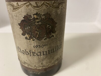 Liebfrauenmilch Wein 1930 RARITÄT FAST 100 JAHRE ALT