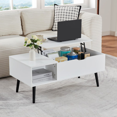 FunniHomi 39'' Wood Lift Coffee Table 