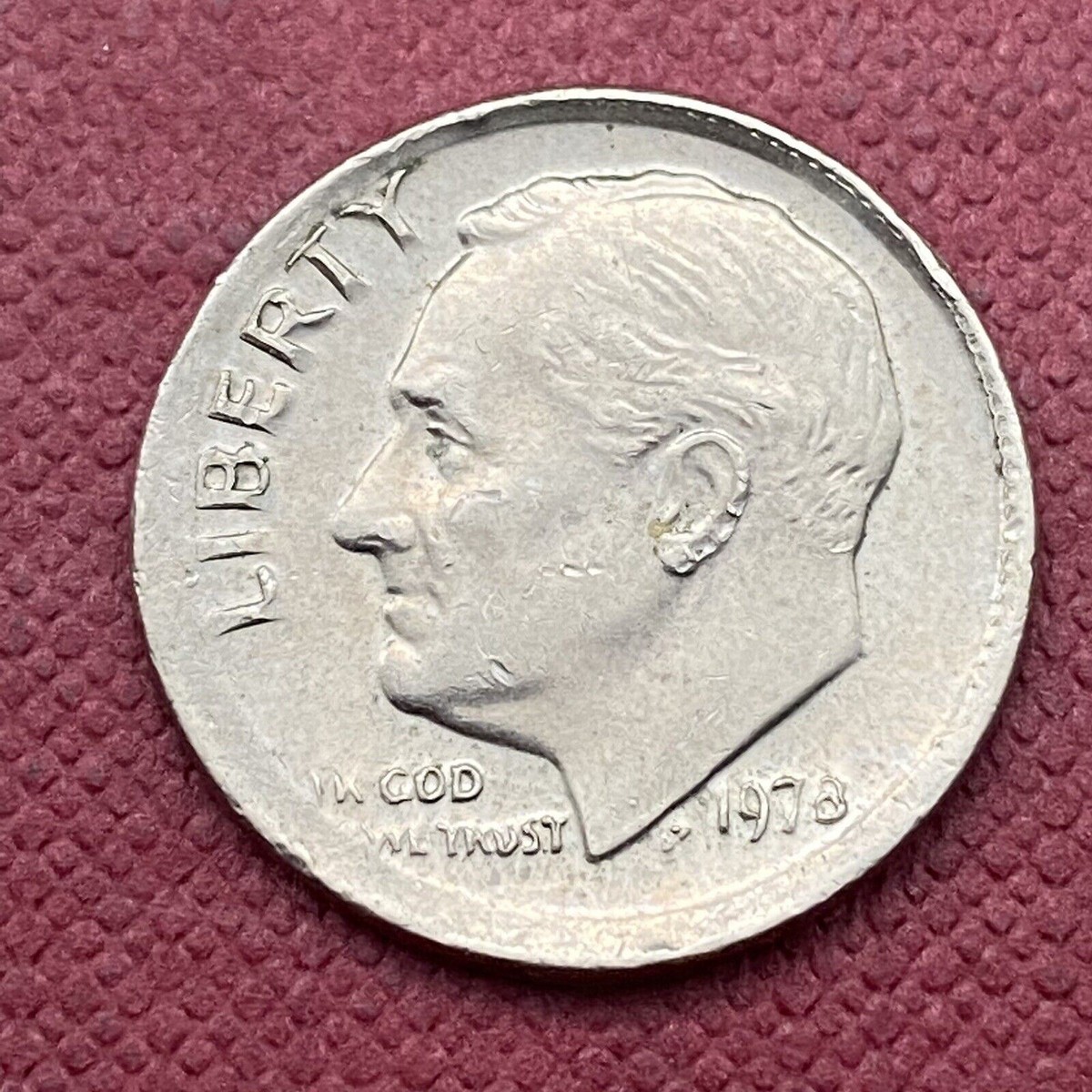 1978 Roosevelt Dime 10c MINT ERROR - OFF CENTER #48987 | eBay