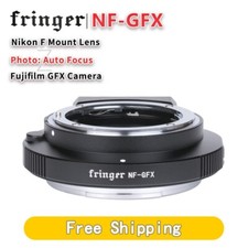 Fringer NF-GFX Auto Lens Adapter for Nikon F G/E Lens to Fujifilm GFX Camera