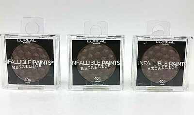 ( LOT 3 ) LOreal Paris Cosmetics Infallible Paints Eyeshadow Metallics 404 CAGED