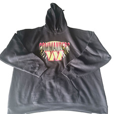 Washington Commanders Hoodie Pullover Jacket Black NFL Team Apparel Size 3 NWT
