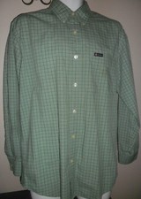 Chaps Men's Long Sleeved Dress Shirt Green Size M
