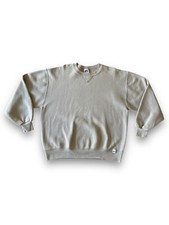 Vintage 90s Russell Athletic Crewneck Sweater Men's Large Earth Tone Tan Mocha