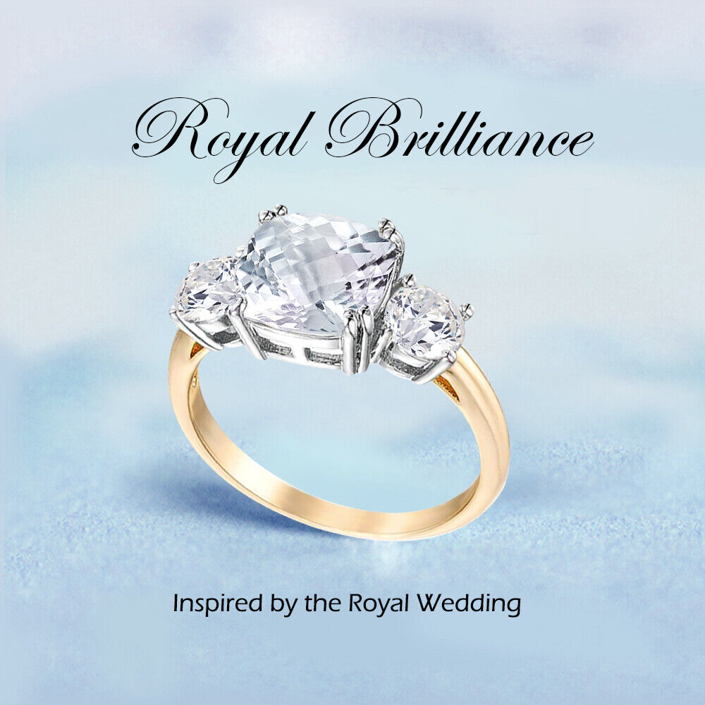 Samie Collection 3Stone Royal Engagement Ring like Princess Megan Markle