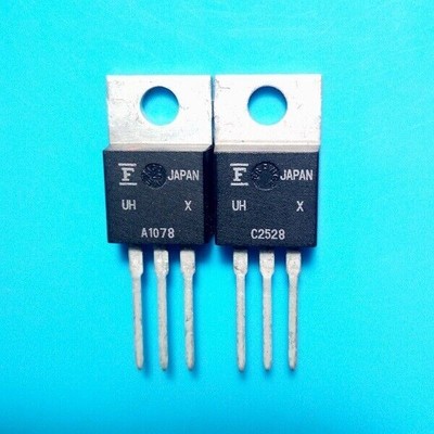 1pairs (2PCS) Transistor FUJISTU TO-220 2SA1078+2SC2528 A1078+C2528 #T8*