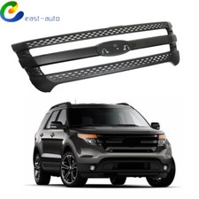 For Ford Explorer 2011-2015 Upper Bumper Hood Grill Trim Overlay Matte Black