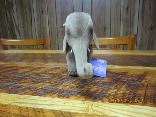 Steiff Elephant 0510~ no Ear Tag~Velvety Feel~Good Condition! - Picture 3 of 10