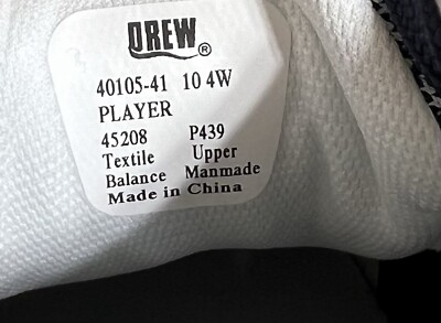 Drew Player Sneakers Mens Size 10 4W Athletic Shoes Blue  display picture 1