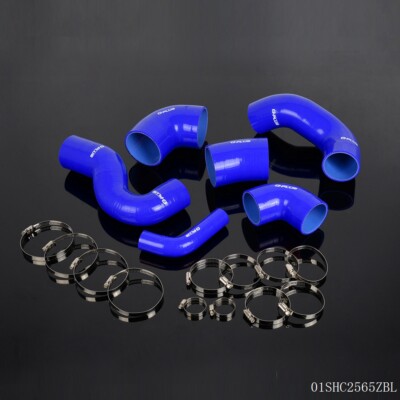 New Fit For Fiat Coupe 2.0 20V GT Turbo Blue Silicone Turbo Hose Clamps Kit