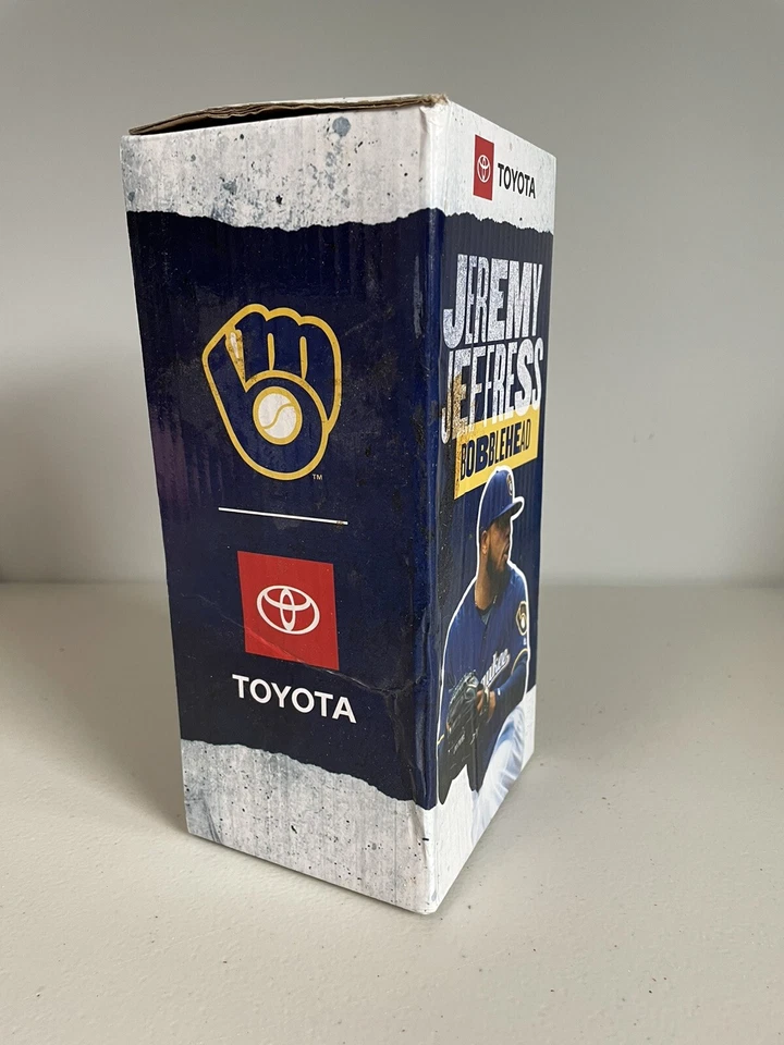 Jeremy Jeffress 32 RHP Milwaukee Brewers 2019 Bobblehead Bobble Head SGA NEW - Image 3 of 4