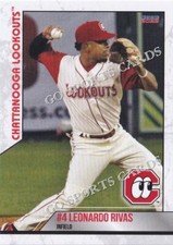 2022 Chattanooga Lookouts Leonardo Leo Rivas RC Rookie Cincinnati Reds VZ