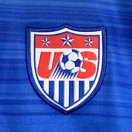 USA National World Cup Soccer Team Shirt 2015 Nike Dri Fit Mens Large Blue - Picture 2 of 8
