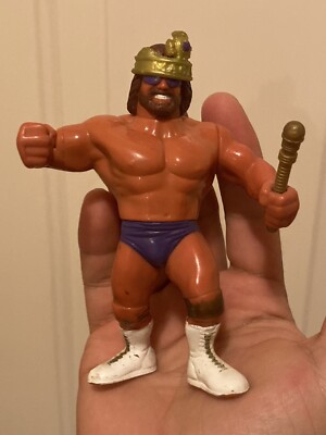 VINTAGE WWF WWE HASBRO MACHO MAN KING RANDY SAVAGE 100% COMPLETE