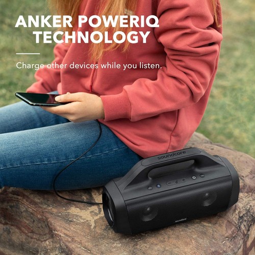 Soundcore Motion Boom Outdoor Speaker Portable Bluetooth 5.0 Speaker IPX7 W/ App - Picture 7 of 7