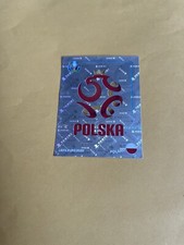 Panini Euro 2020 Preview Sticker Poland Pol 1 Team Logo Foil Brand New