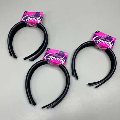 Goody (3 Pack 3) Komfort Verpackt Ganztägigen Wear Kopfband Schwarz/Marineblau/