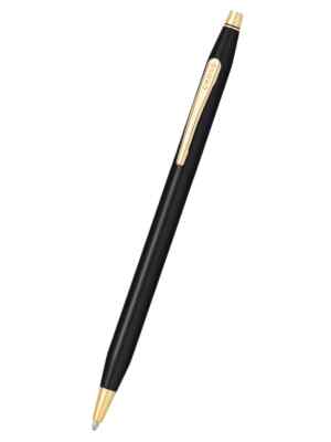 Cross Century Black PVD Barrel Gold Trim Ballpoint In Box AT0082-158