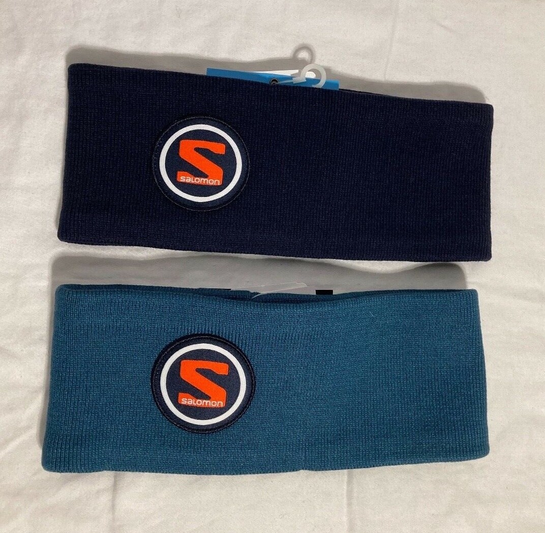 Fascia originale Salomon logo invernale cotone acrilico unisex adulto taglia unica