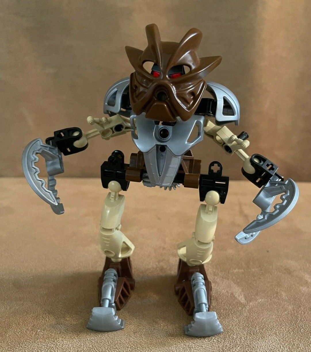 8568 Lego Complete Pohatu Nuva Bionicle action figure vintage brown