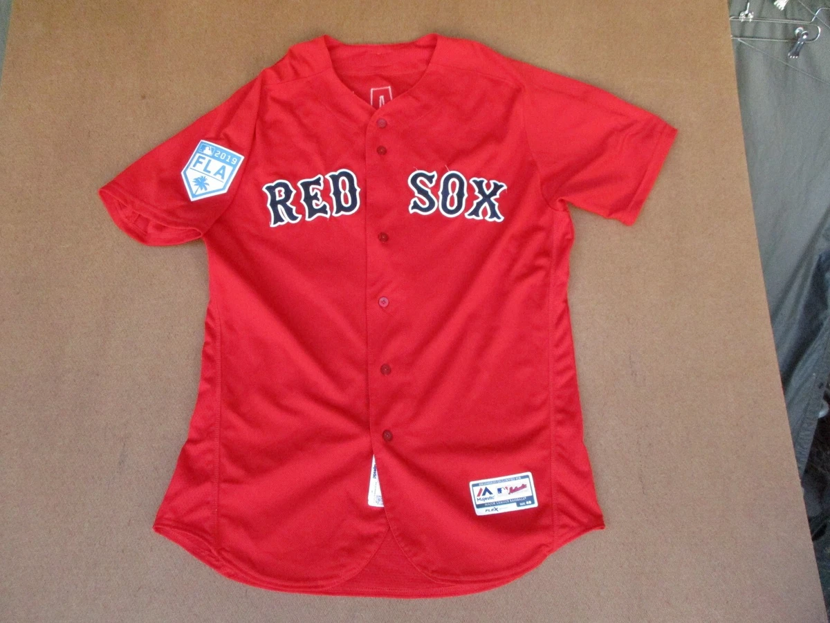 Vtg 2019 Boston Red Sox Game Jersey Player Worn HERNANDEZ size 48