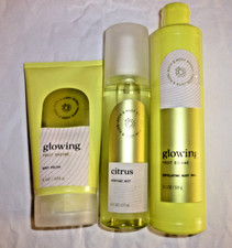 Bath Body Works GLOWING FRUIT ENZYME Includes: Body polish, Mist Body Wash