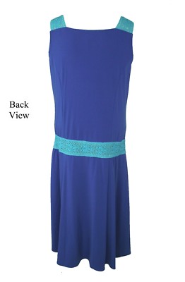 royal blue drop waist dress Women's Carbon38 Drop Waist Bubble Dress - Navy main image 0