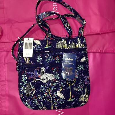 NEW Exact Vera Bradley Harry Potter Triple Zip Hipster Forbidden Forest Purple B