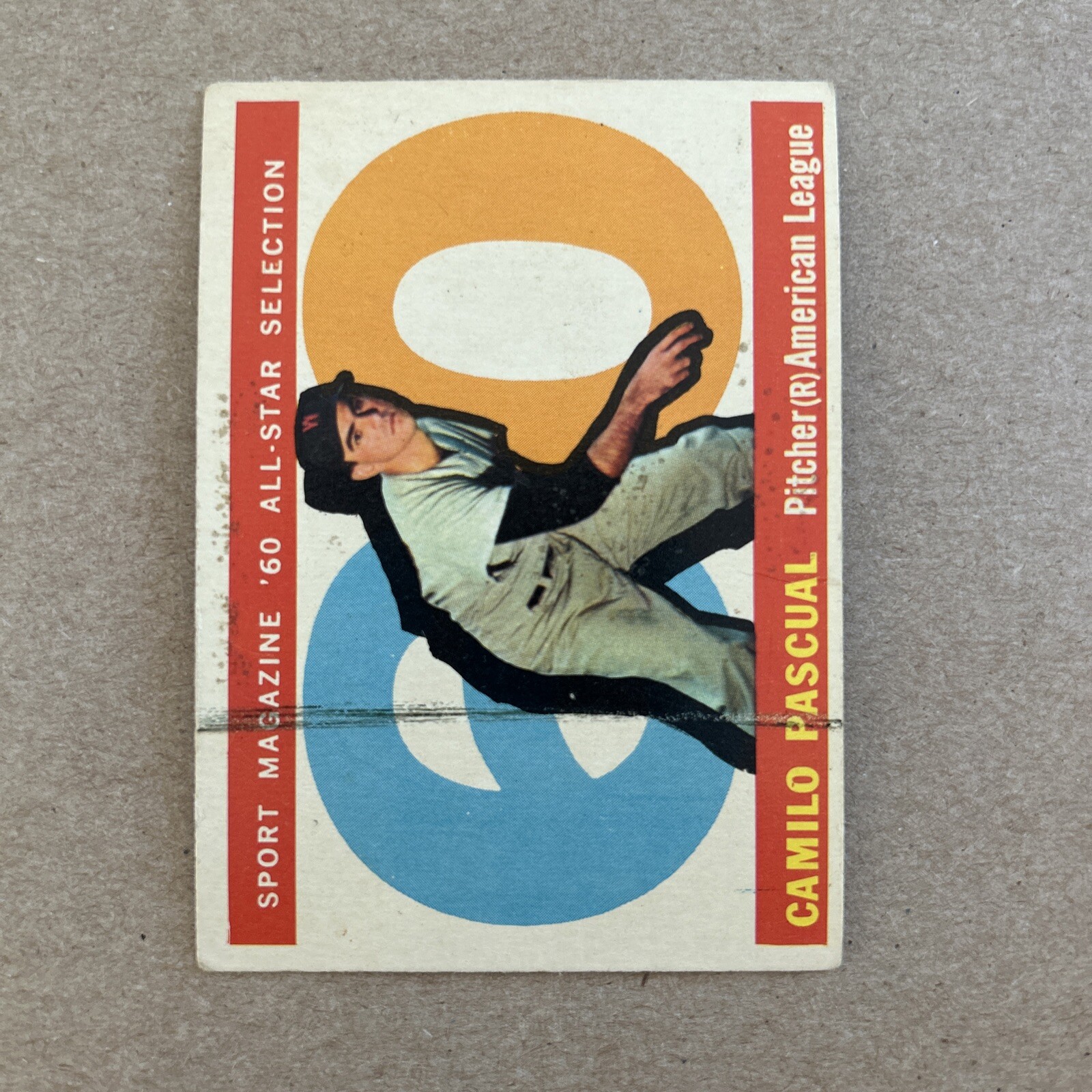 CAMILO PASCUAL 1969 Topps Baseball # 513 Washington Senators Ex Plus