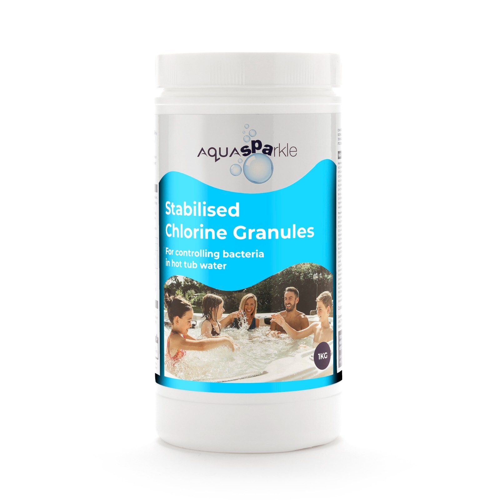 NEW! Chlorine Granules for Hot Tubs Swimming Pools Aquasparkle 1Kg