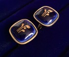 Vintage Cufflinks 1940s Rare GEORG JENSEN Pottery Gilt 925