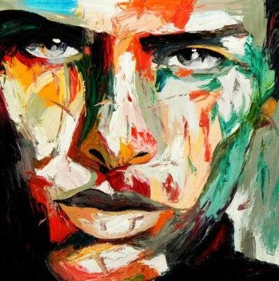 Tableau Portrait Homme Peinture Art Moderne Acrylique Sur Toile Ebay