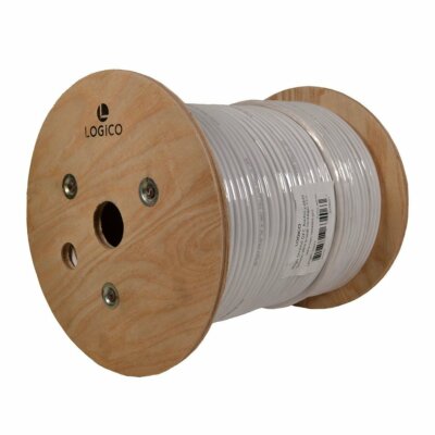 Logico SWC1604WH-500 In Wall Speaker Cable Wire 16/4 AWG OFC Pure Copper 500ft