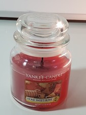 Home Sweet Home YANKEE CANDLE 14oz original Jar Candle Slightly Burned