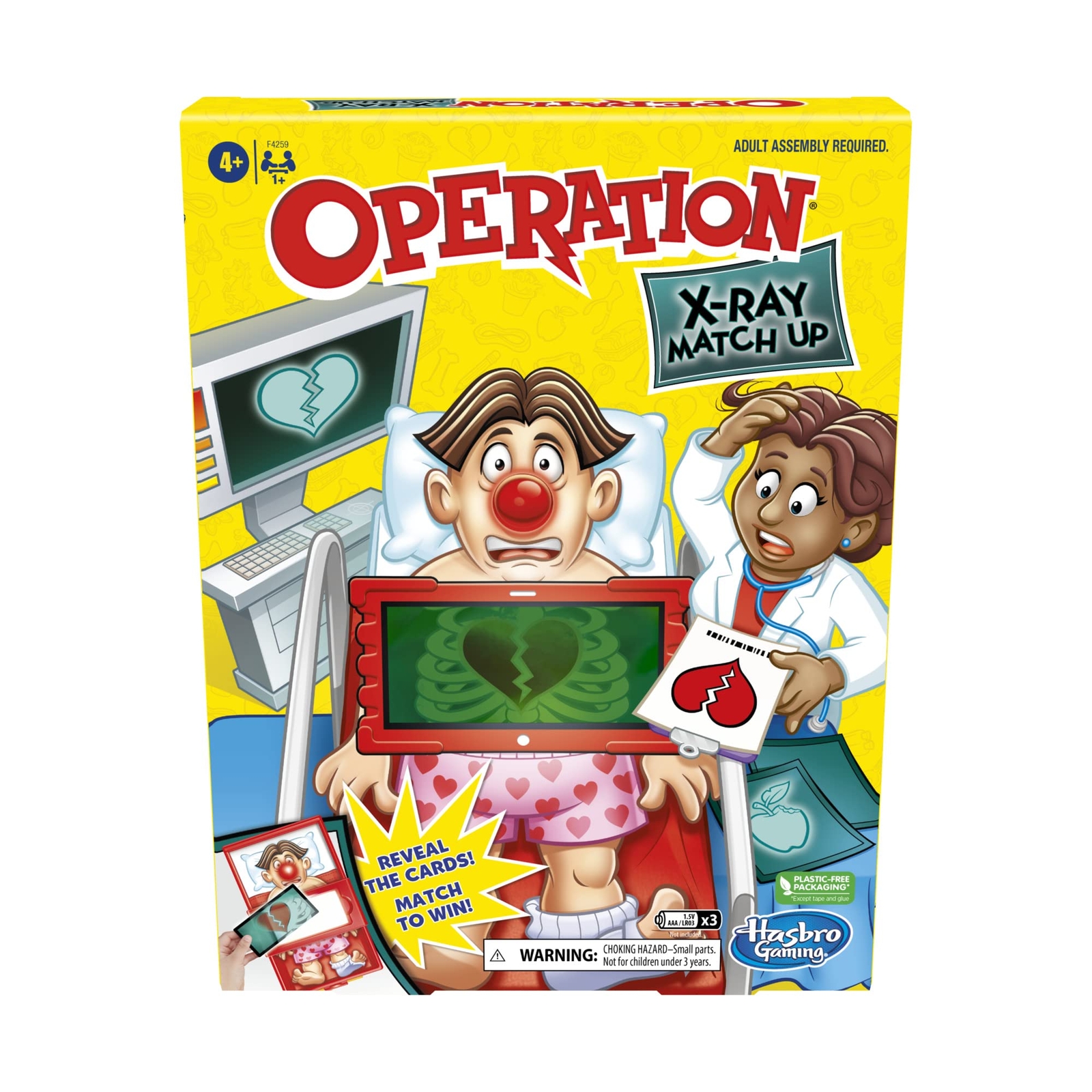 Operation X-Ray Matching Board Game for 2+ Players - Kids Memory Challenge  