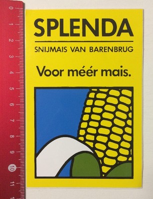 Aufkleber/Sticker: Splenda Snijmais Van Barenbrug Voor Méér Mais (01061690)