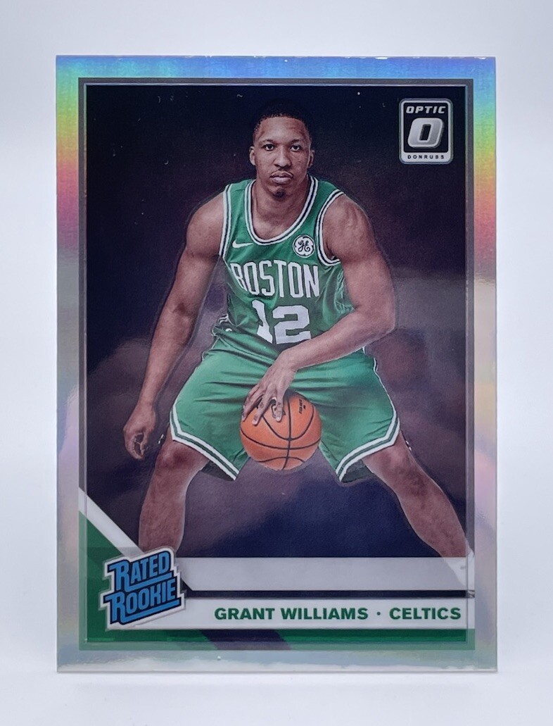 Grant Williams 2019-20 Panini Donruss Optic Silver Holo Prizm RC A #157 Boston