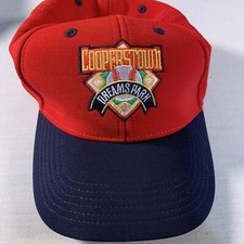 Cooperstown NY Dreams Park Baseball Hall of Fame HOF Hat Cap Adjustable Red Blue