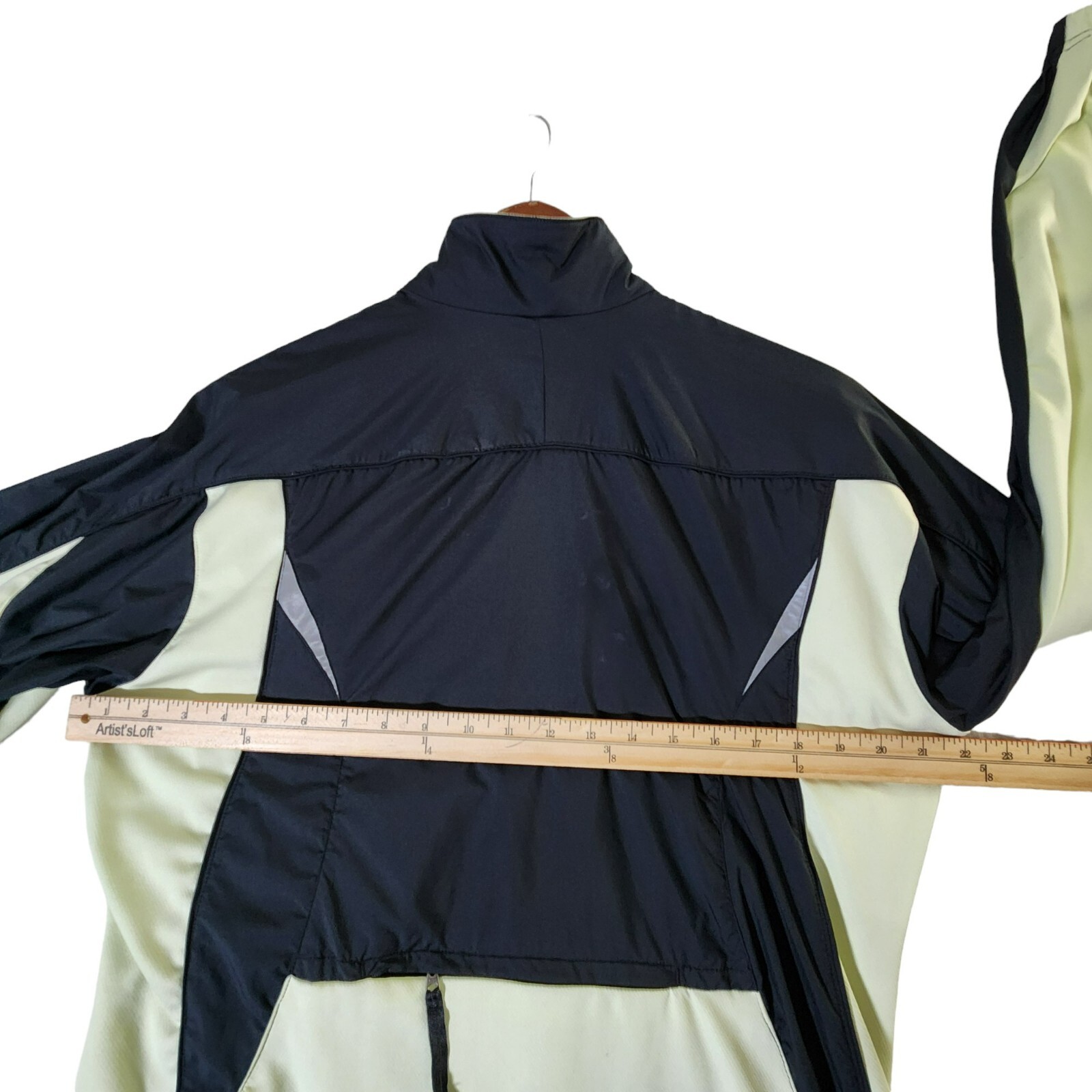 SACAI X NIKE Giacca a vento Nike vintage anni 90 donna taglia XL nera verde foderata in rete full zip