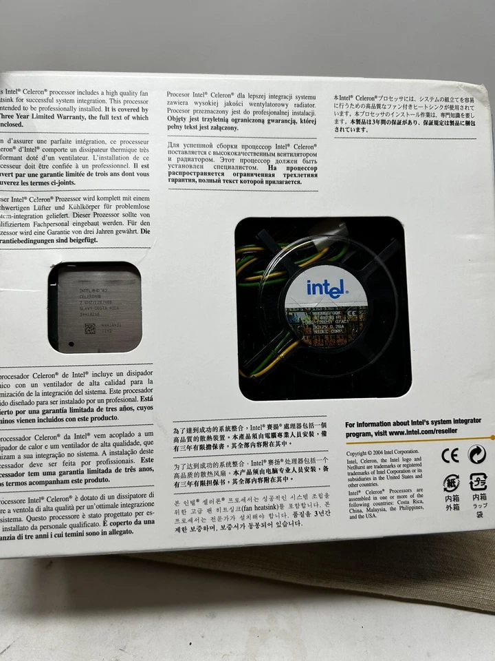 BX80532RC1800B - Intel Celeron 1.8AGHz 400MHz FSB 128KB L2 Cache Socket 478 NEW - Image 2 of 3