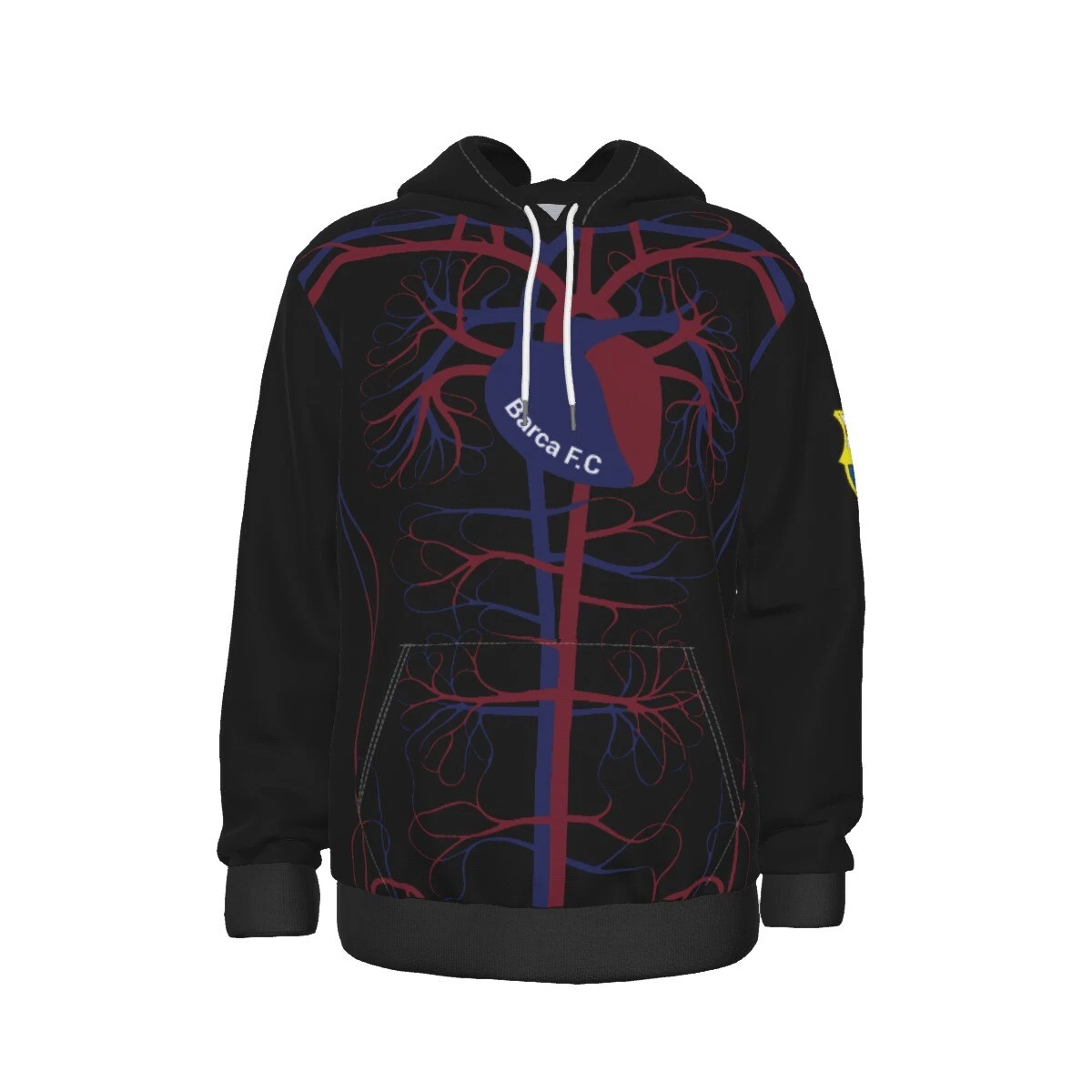 Barcelona Heart Soccer Hoodie - Perfect for gift for health care professionals l