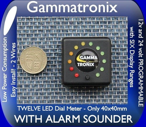 Gammatronix 12v 24v CON ALLARME Monitor Batteria LED Misuratore Livello - Foto 2