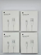 LOT of 4 Apple 0.5M (1.6') USB Type-A to Lightning Cable Genuine Model A1511
