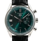 TAG HEUER Carrera Chronograph CBS2211.FC6545 Green Men's Used Watch #71028