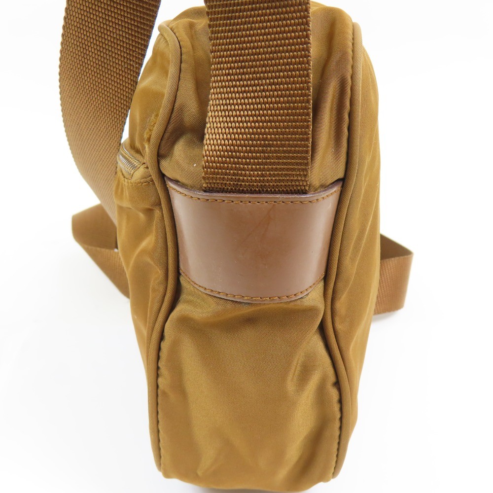 PRADA  BT0166 Triangle Logo Crossbody Bag Vintage Shoulder Bag Brown 101730 thumbnail 8