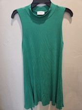 C. Christian Summer Casual Chic Knit Sleeveless Turtleneck Dress XS   -00215