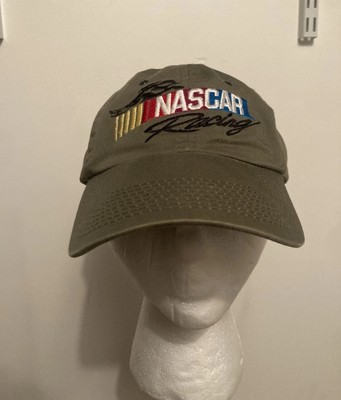 Nascar Racing Embroidered Cap Strap back Adjustable Tan OSFM